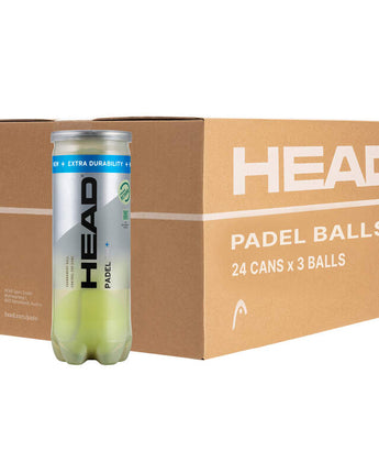 Head Padel Pro+ 24x tube de balles de padel 3x - 1 carton