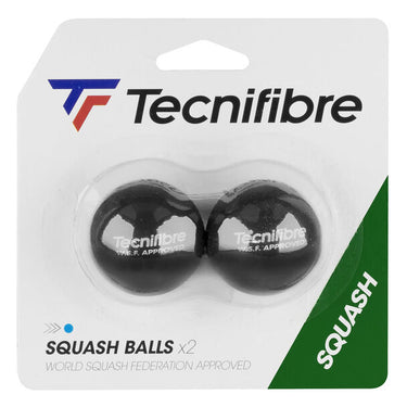 Tecnifibre Balles Squash 1 point bleu par 2 - Top Smash