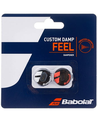 Anti-vibrateurs Babolat Custom Feel noir/rouge 2x - Top Smash